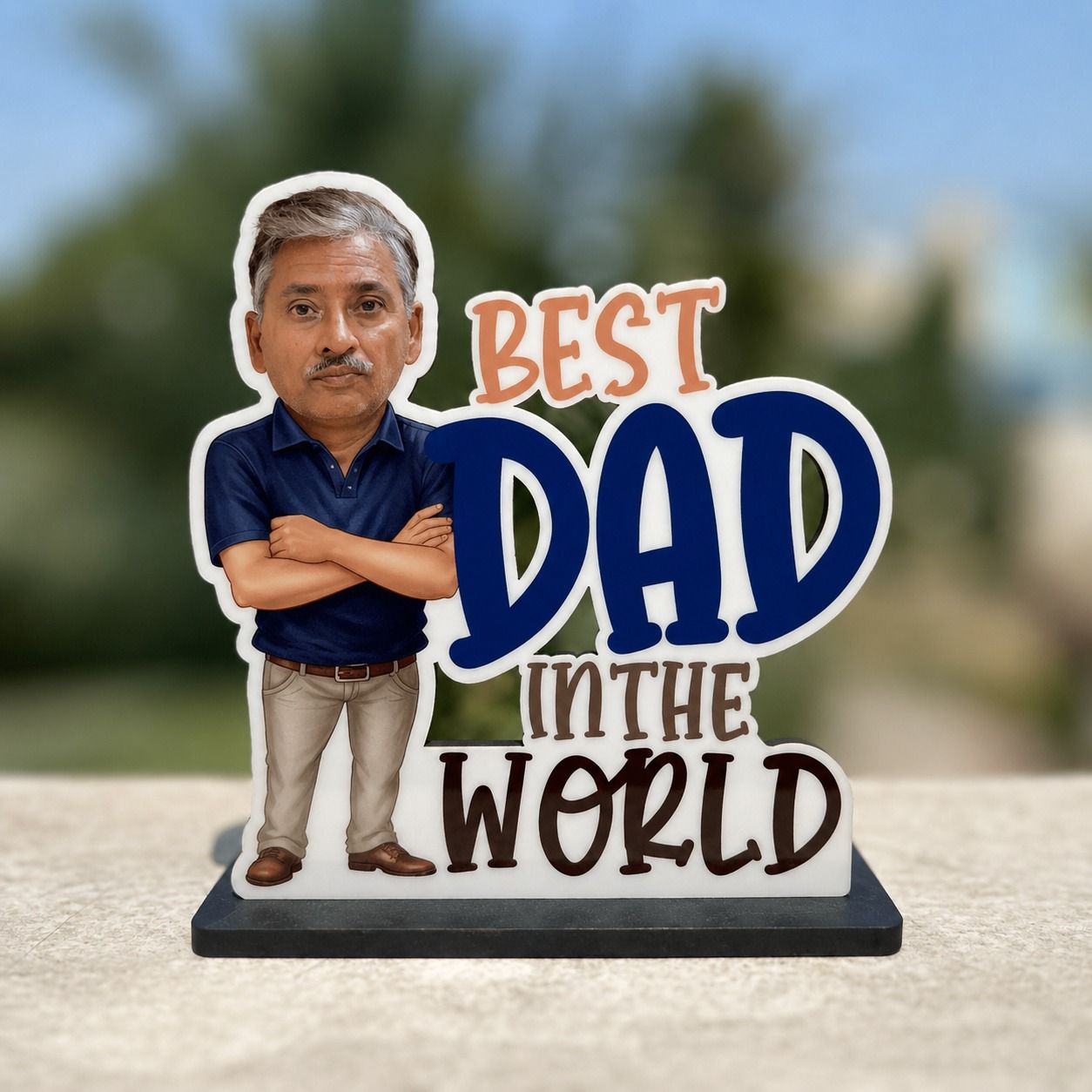 Best Dad in the World Caricature - Style III